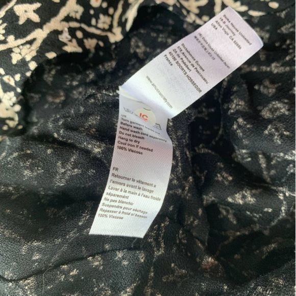 Amuse Society Printed Viscose High Waist Cropped Pants Size L - Picture 6 of 7